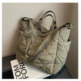 Winter Large capacity Ladies Totes Shoulder Bag Space cotton Shopper