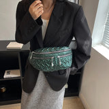 Winter Women's Waist Pack Cotton Crossbody Bag Casual Down Chest Bags