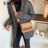 Winter Lady Messenger Bag Solid Retro Mini Mobile Phone Bag Lady Shoulder Bag
