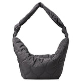 Winter Women Shoulder Bags Down Feather Padded Big Crossbody Hobo Bag