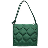 Winter Quilted Padded Shoulder Bag Women's Space Bag Texture Armpit Square Bag