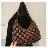 Vintage Brown Purses Soft Leather Shoulder Bag Large Travel Handbags