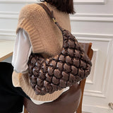 Vintage Brown Purses Soft Leather Shoulder Bag Large Travel Handbags
