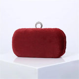 Wool Evening Bags Diamond Ring Clutch Wallets Party Dinner Bags For Ladies