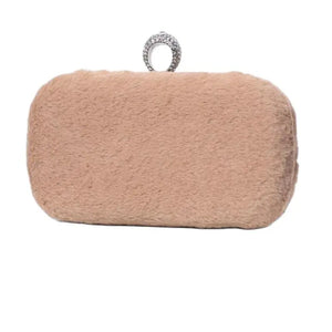 Wool Evening Bags Diamond Ring Clutch Wallets Party Dinner Bags For Ladies
