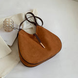 Winter Women Vintage Suede Shoulder Crossbody Bags Totes Shopping Bag