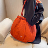 Winter String Canvas Female Bag Large Capacity Handbags for Women