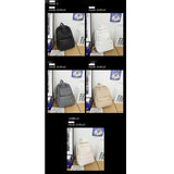 Leather Rucksack Women's School Backpack Travel Bagpacks