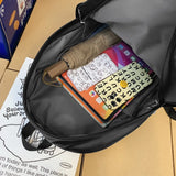 Leather Rucksack Women's School Backpack Travel Bagpacks