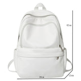 Leather Rucksack Women's School Backpack Travel Bagpacks