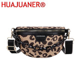Leopard Print Crossbody Chest Bag Fanny Pack