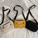 Canvas Crossbody Bag for Women Japan Style Shoulder Purse