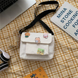 Canvas Crossbody Bag for Women Japan Style Shoulder Purse