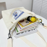 Canvas Handbag Tote Bag Student Casual Large Capacity Messenger Bag