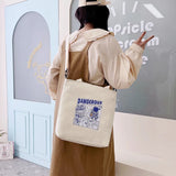 Canvas Handbag Tote Bag Student Casual Large Capacity Messenger Bag