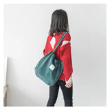 Women Corduroy Canvas Tote Casual Shoulder Bag Foldable Reusable Shopping Beach