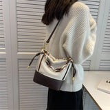 Women Crossbody PU Leather Handbag Large Capacity Shopping Party Shoulder Bag