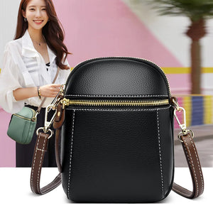 Women Crossbody Leather Space Handbag Large Capacity Shopping Party Cellphone Sh