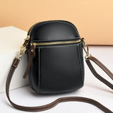 Women Crossbody Leather Space Handbag Large Capacity Shopping Party Cellphone Sh