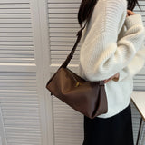 Women Daily Casual Pu Leather Bags Shoulder Bucket Large Capacity Crossbody Soft