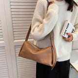 Women Daily Casual Pu Leather Bags Shoulder Bucket Large Capacity Crossbody Soft