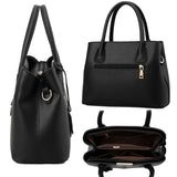 Women Leather Shoulder Bag Ladies Messenger Crossbody Tassel Zipper Tote