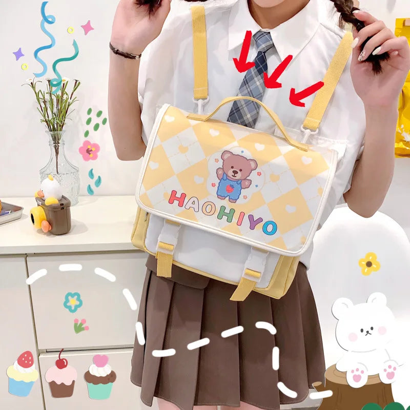 Japanese Ita Bag Transparent Pocket Backpack