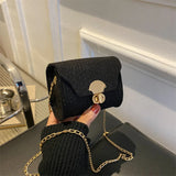 Casual Solid Felt Mini Tote Bag Single Shoulder Small Square