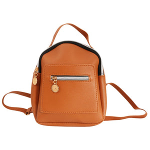 Women Mini Backpack PU Leather Shoulder Bag