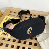 Hand Print Anime Waist Shoulder Chest Bag
