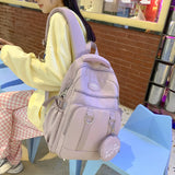 Women School Backpack Nylon Bagpack Female Anti Theft Rucksack Casual Lady