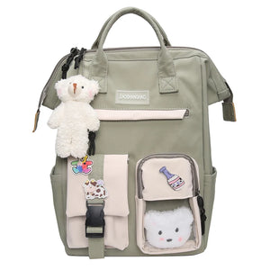Women Backpack for Teenagers Ring Bag Travel Bags Laptop Backpack