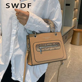 Serpentine Handbag Purses Zipper Snakeskin Shoulder Bags Crossbody Totes