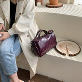Large Leather Shoulder Bag for Women - Big Female Messenger Handbag