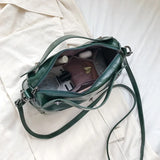 Large Leather Shoulder Bag for Women - Big Female Messenger Handbag