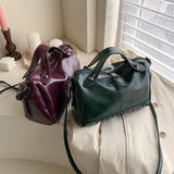 Large Leather Shoulder Bag for Women - Big Female Messenger Handbag