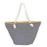 Women Straw Shoulder Bags Large Size Beach Bags Striped Travel Bags