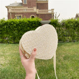 Women Summer Straw Crossbody Woven Rattan Handbags And Purses