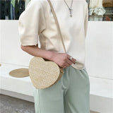 Women Summer Straw Crossbody Woven Rattan Handbags And Purses