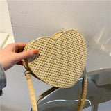 Women Summer Straw Crossbody Woven Rattan Handbags And Purses