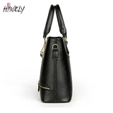 Women Totes Bag Pu Leather Rivets Zipper Handbag Sac A Main Femme