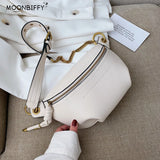 Women Leather Waist Pack Crossbody Bag Shoulder Pouch