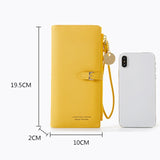 Women Long Wallet Multi-card Position Clutch Zipper Student Wallet
