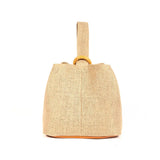 Women Straw Bucket Bag Rattan Handbag Beach Bohemia Tote Vacation Shopper