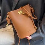 Women's Retro Bucket Shoulder Bag All-match Handbag