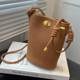 Women's Retro Bucket Shoulder Bag All-match Handbag