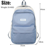 Women's Backpack Patchwork Multi-pocket Man Travel Bag Schoolbag