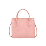 Women's Crocodile Pattern Crossbody Bag PU Leather Shoulder Tote