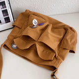 Canvas Shoulder Bag Casual Messenger Bag for Women