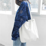Leopard Pattern Corduroy Shoulder Bag Retro Handbag Tote Bag